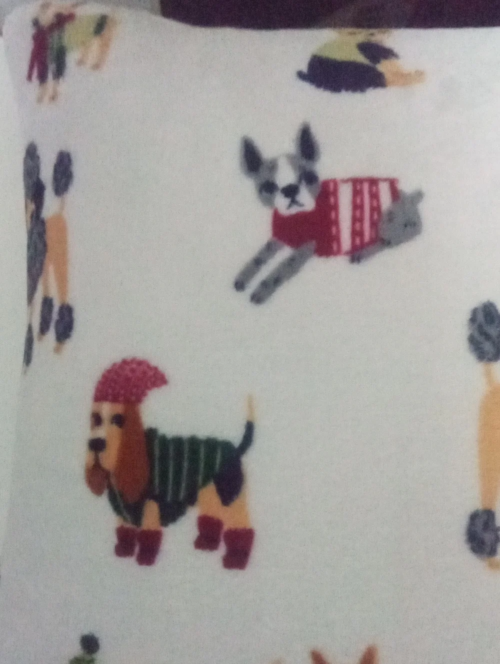 Cuddl Duds Dog Pattern Decorative Pillow New Multicolor Dogs 20 X 20